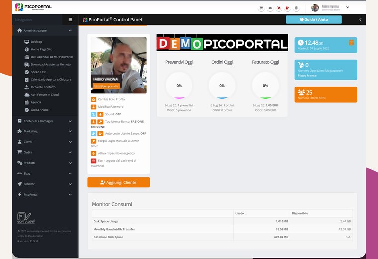Dashboard back-end